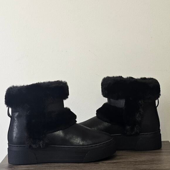 Steve Madden Kids Bunny Fur Boots  Big Kids Size 3 Black  NWT - Picture 3 of 9